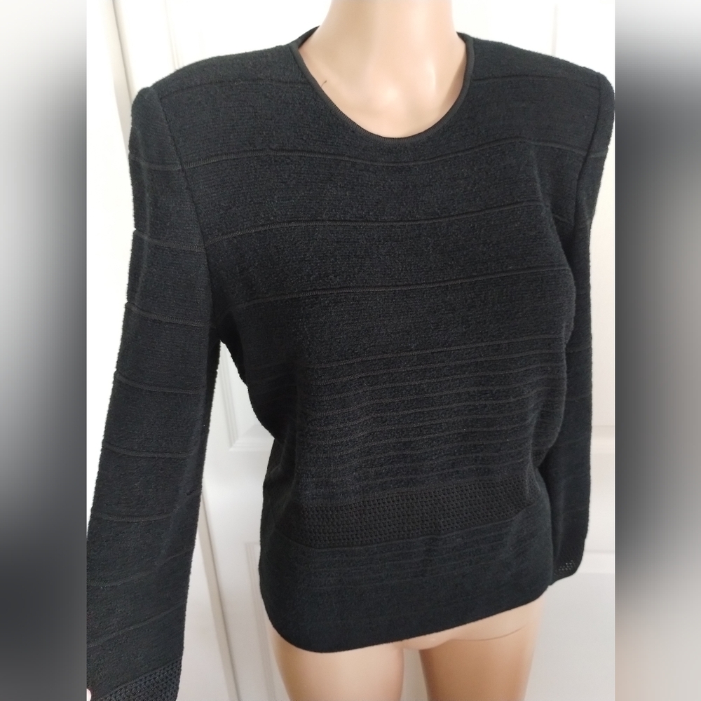 Women's Long Sleeve Black Top